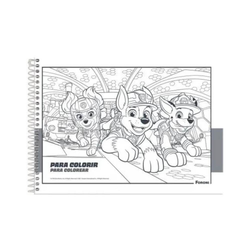 Caderno De Desenho Para Colorir Patrulha Canina Tamanho A4 80 folhas - Liz  Artes - Caderno de Desenho - Magazine Luiza