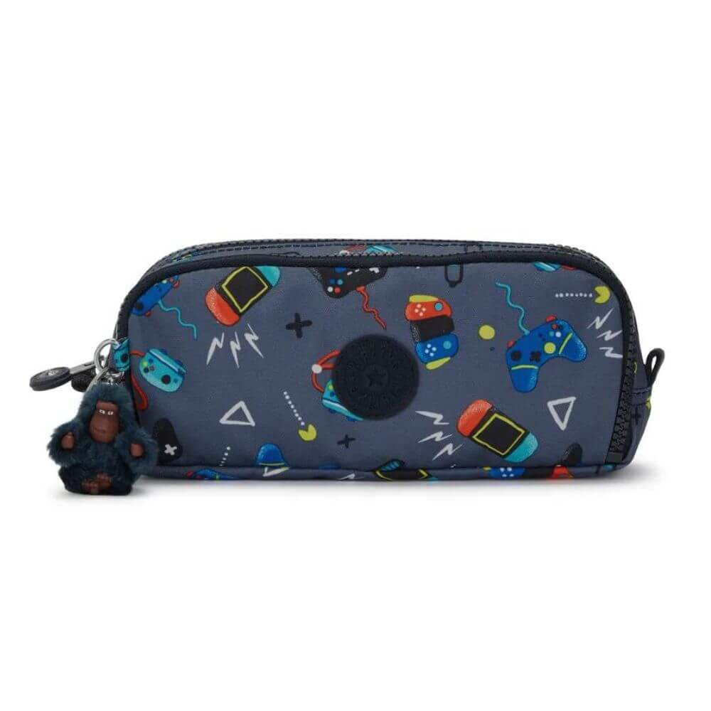 Estojo KIPLING Duobox Estampado - Gaming Grey.