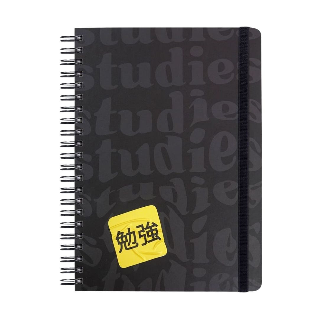 Caderno Studies College Sticker Black Universitário