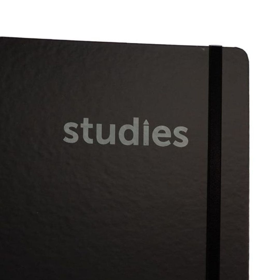 Caderno Studies Linhas Branca Pautado To Go 2.0 Black