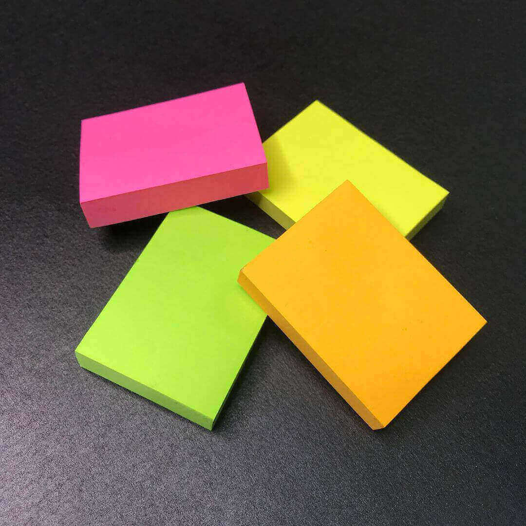 Blocos De Anotações Smart Notes Colorido Neon 100Fls BRW