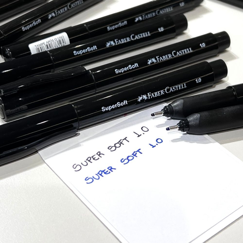 Fine Pen Faber Castell Supersoft 1.0 Preto