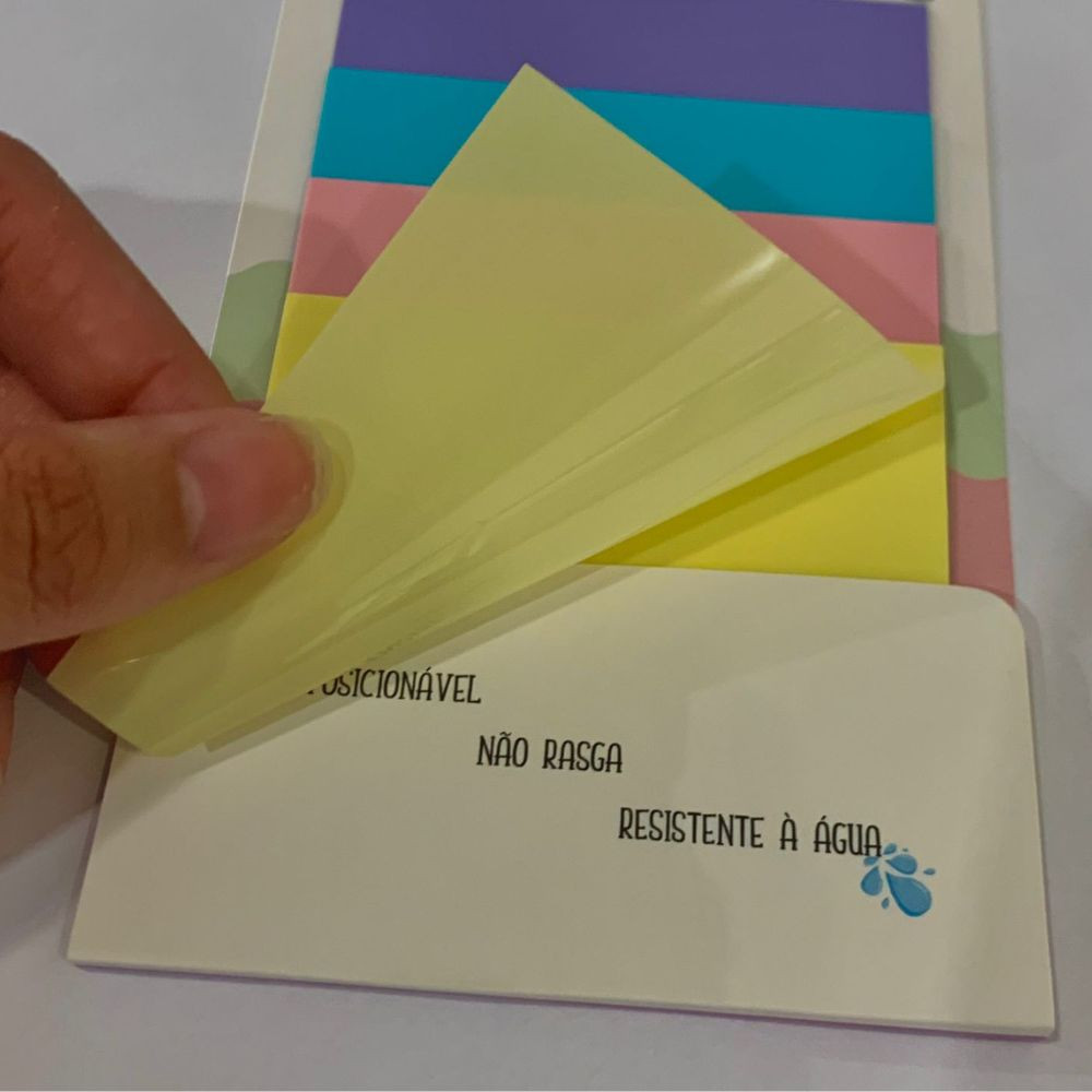 Post-It Transparente Com Cor Pastel Smart Notes BRW 40F