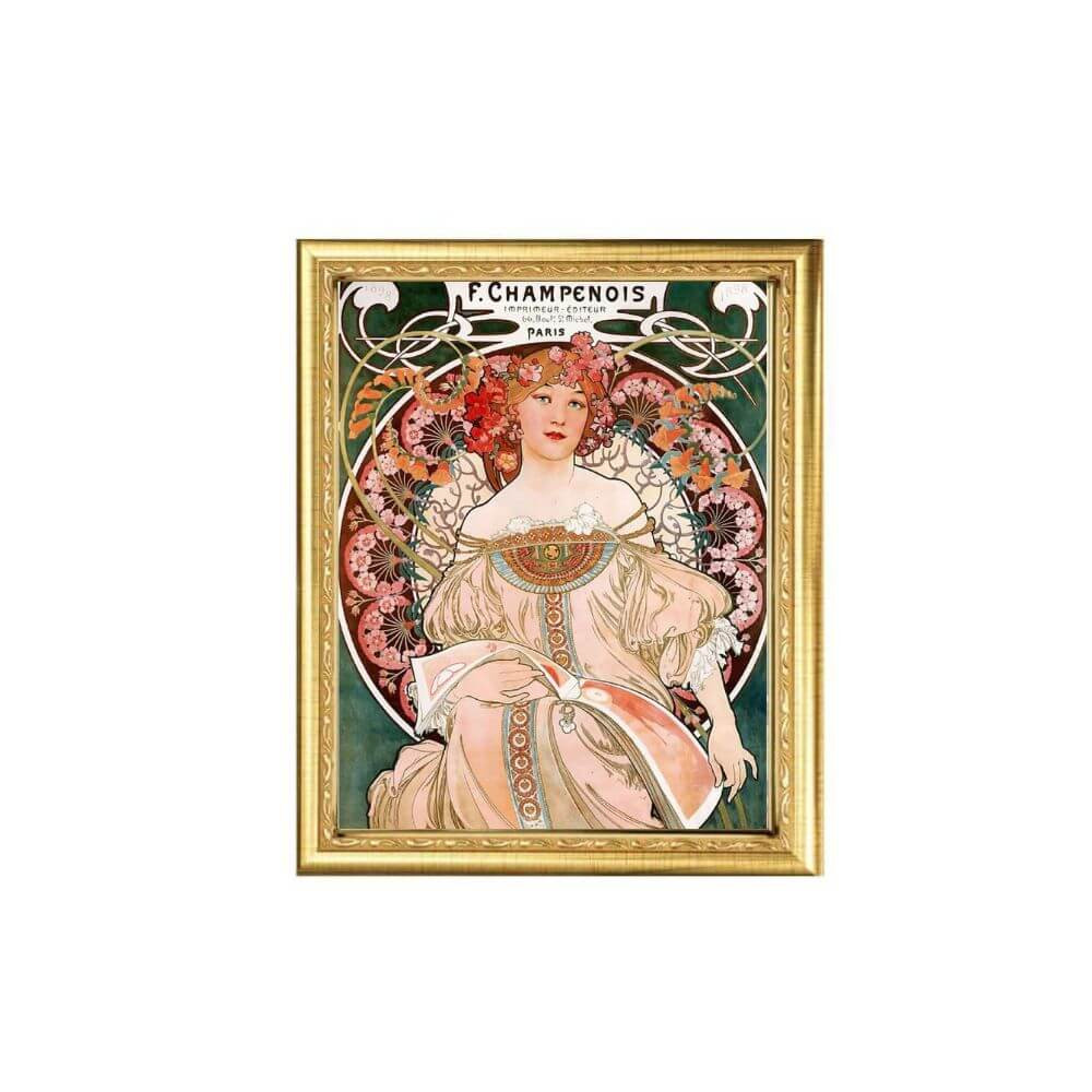 Caderneta História da Arte Buendia Champenois Alphonse Mucha