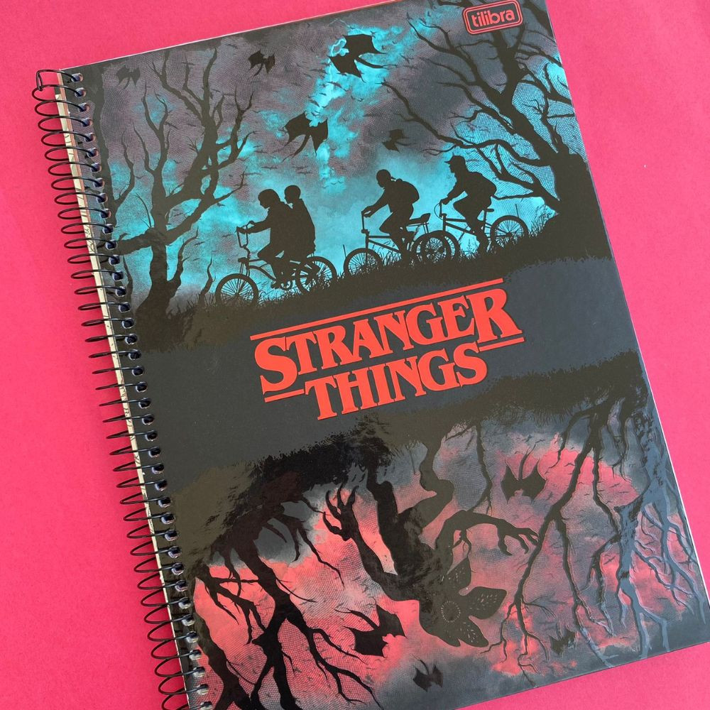 Caderno Stranger Things Universitário 1 Matéria Demogorgon