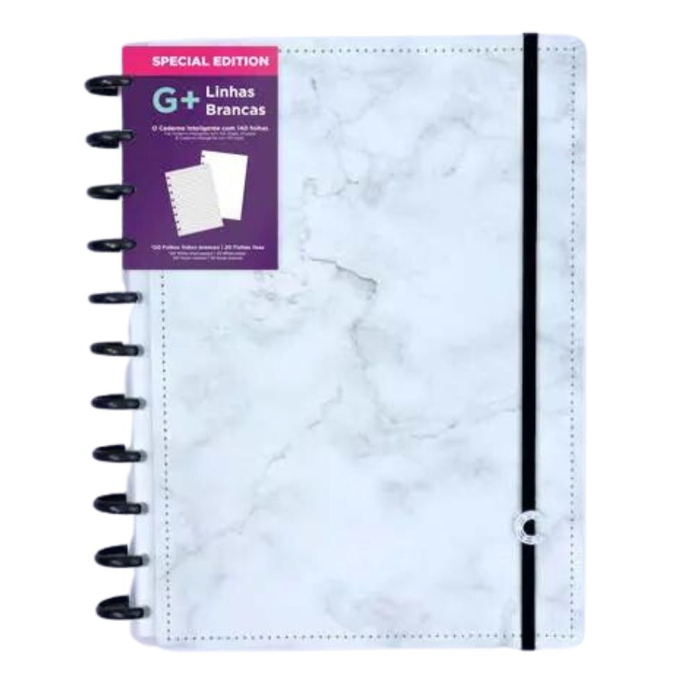 Caderno Inteligente G+ Bianco Linhas Brancas Special Edition