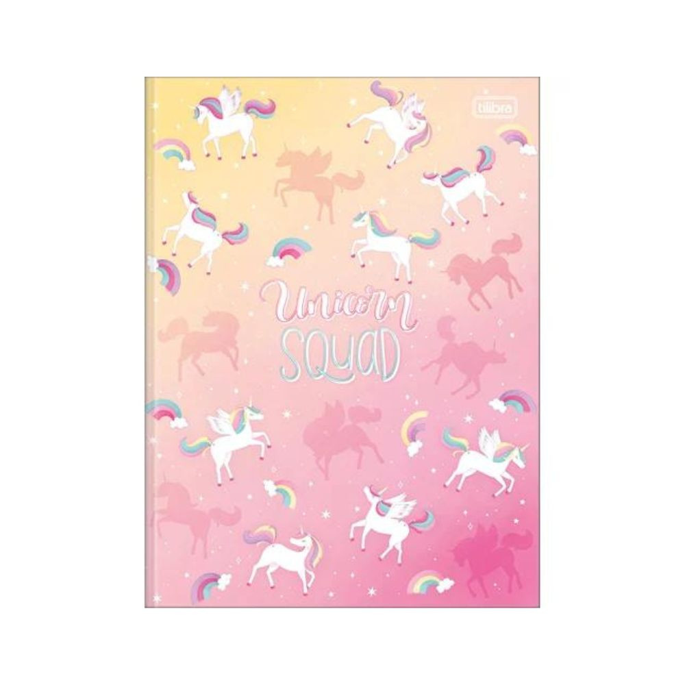 Caderno Brochurão Blink Unicórnio Tilibra 80F Unicorn Squad