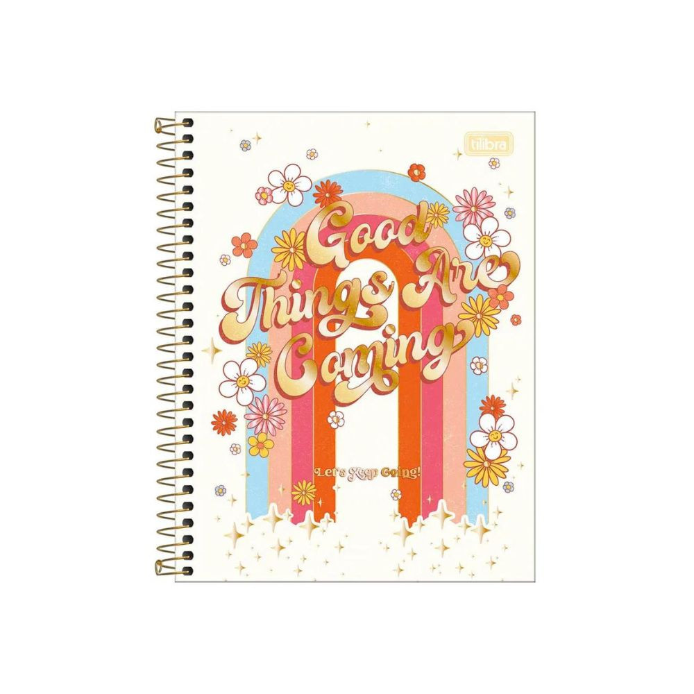 Caderno Colegial 1 Matéria Gypsy Good Things Tilibra