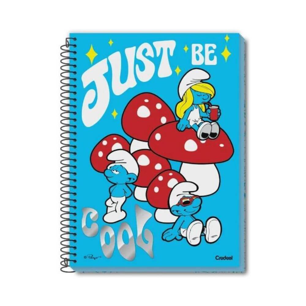 Caderno Universitário 1 Matéria Smurfs 80F Credeal