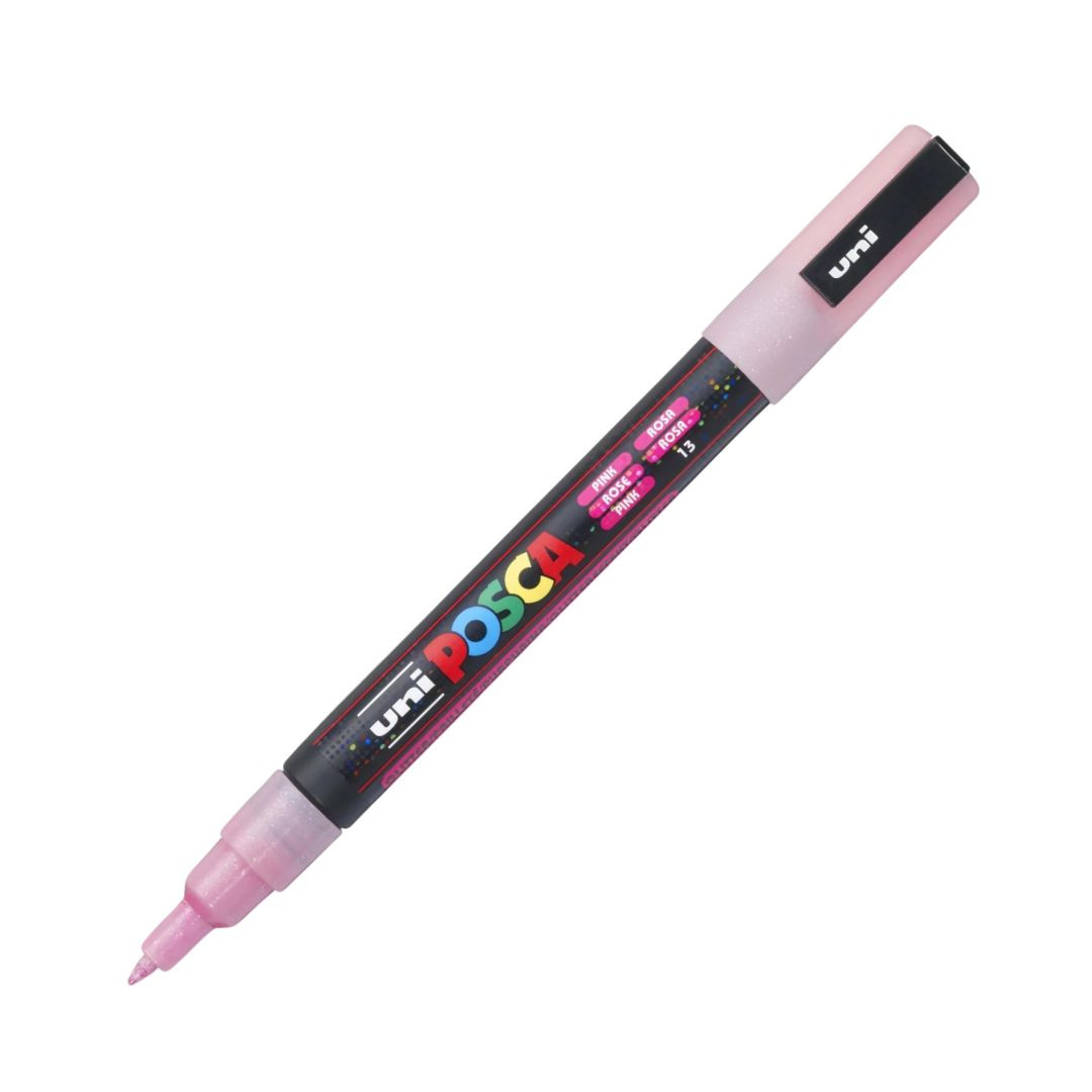 Caneta Posca PC-3M Rosa Glitter 13