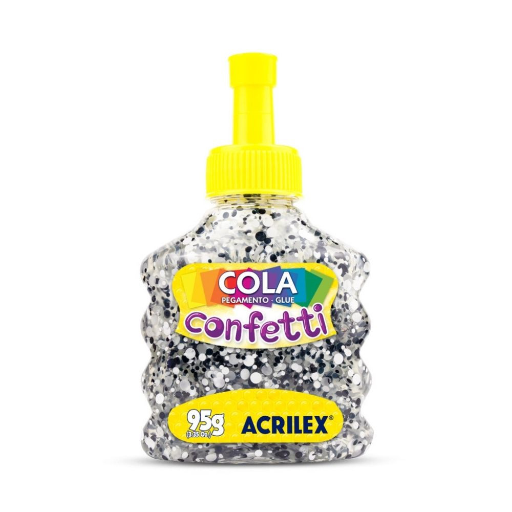 Cola Confetti Acrilex 95G Espacial