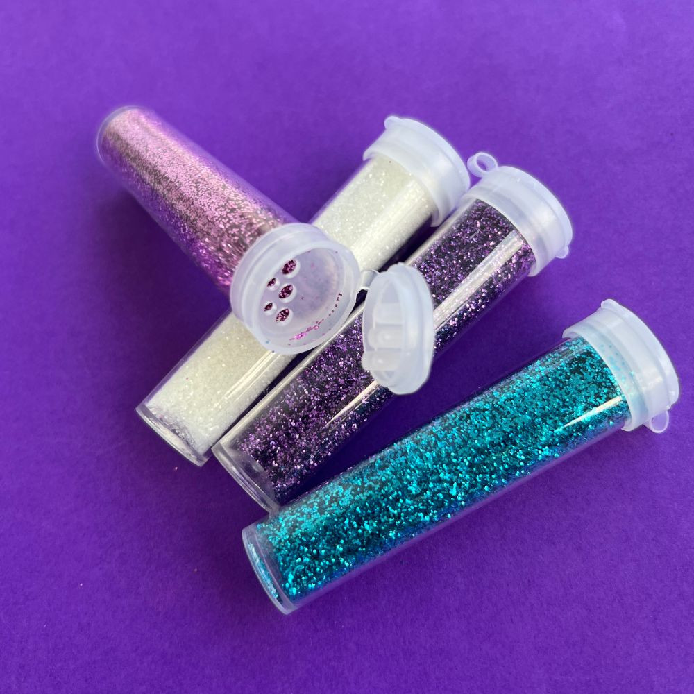 Glitter shaker colors 7g - blister c/ 4 cores