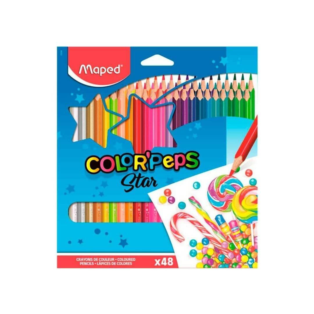 Lápis De Cor Maped 48 Cores Color Peps