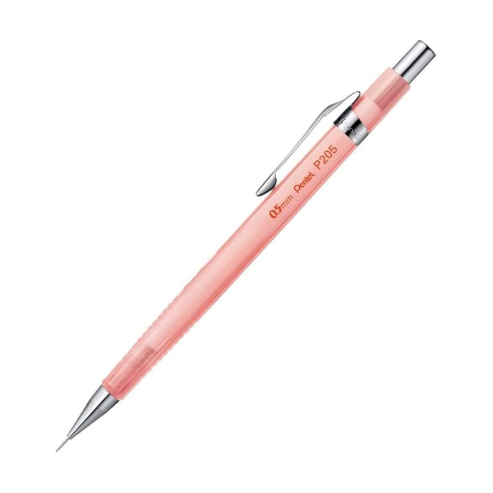 Lapiseira Pentel 0.7 Sharp P200 Clena Rosa Transparente