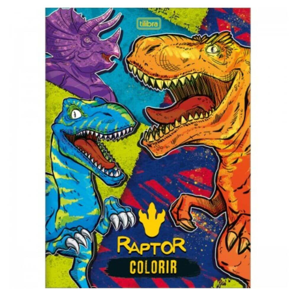 Livro Para Colorir Raptor Tilibra