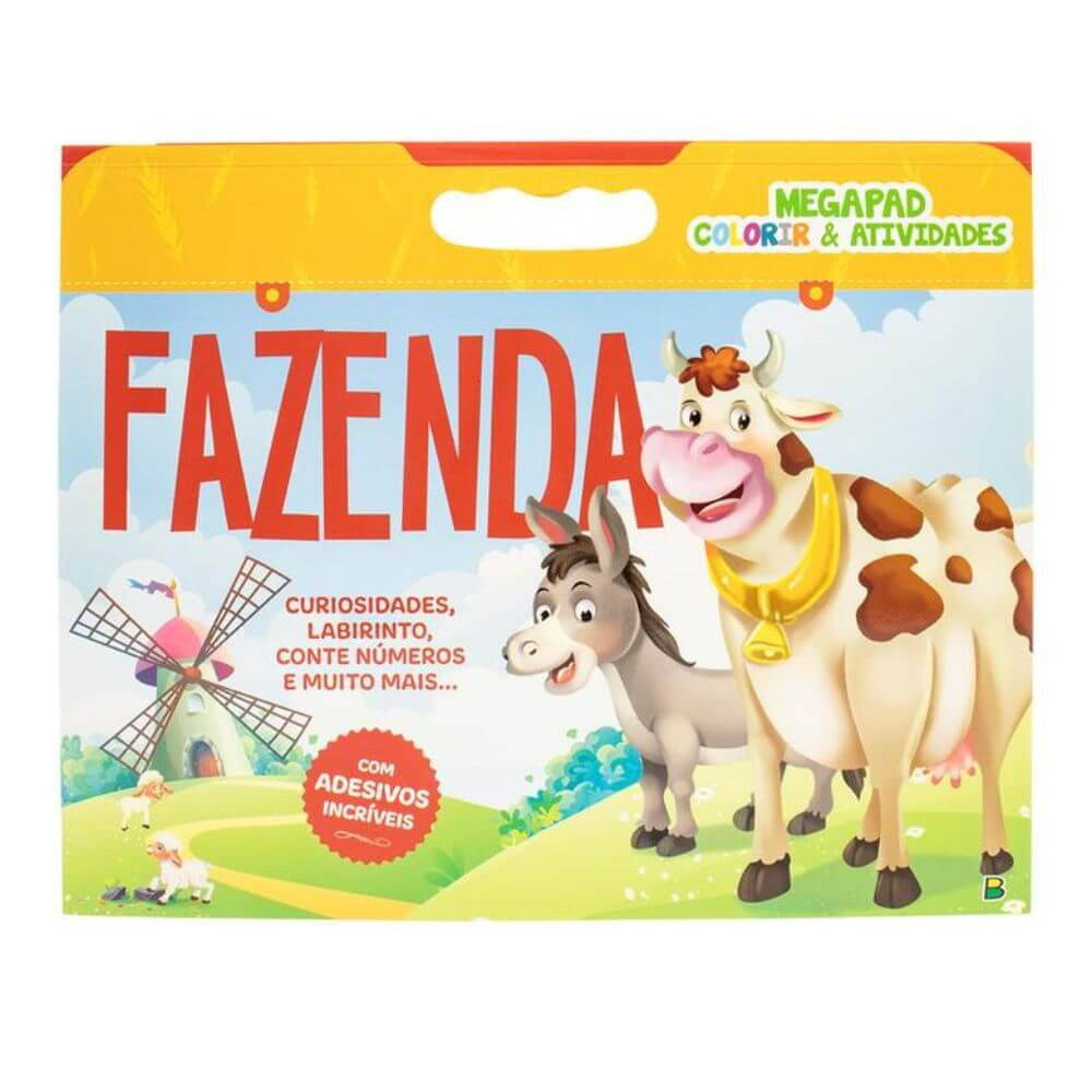 Livro Para Colorir e Atividades Megapad Fazenda