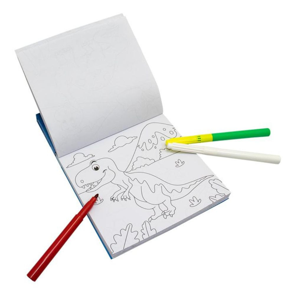 Livro Para Colorir Kit Mágico Dinossauros