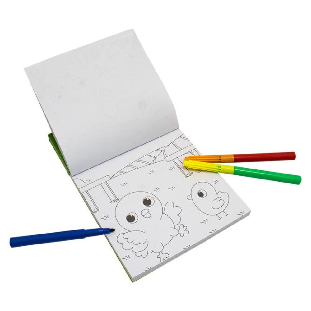 Livro Para Colorir Kit Mágico Fazenda