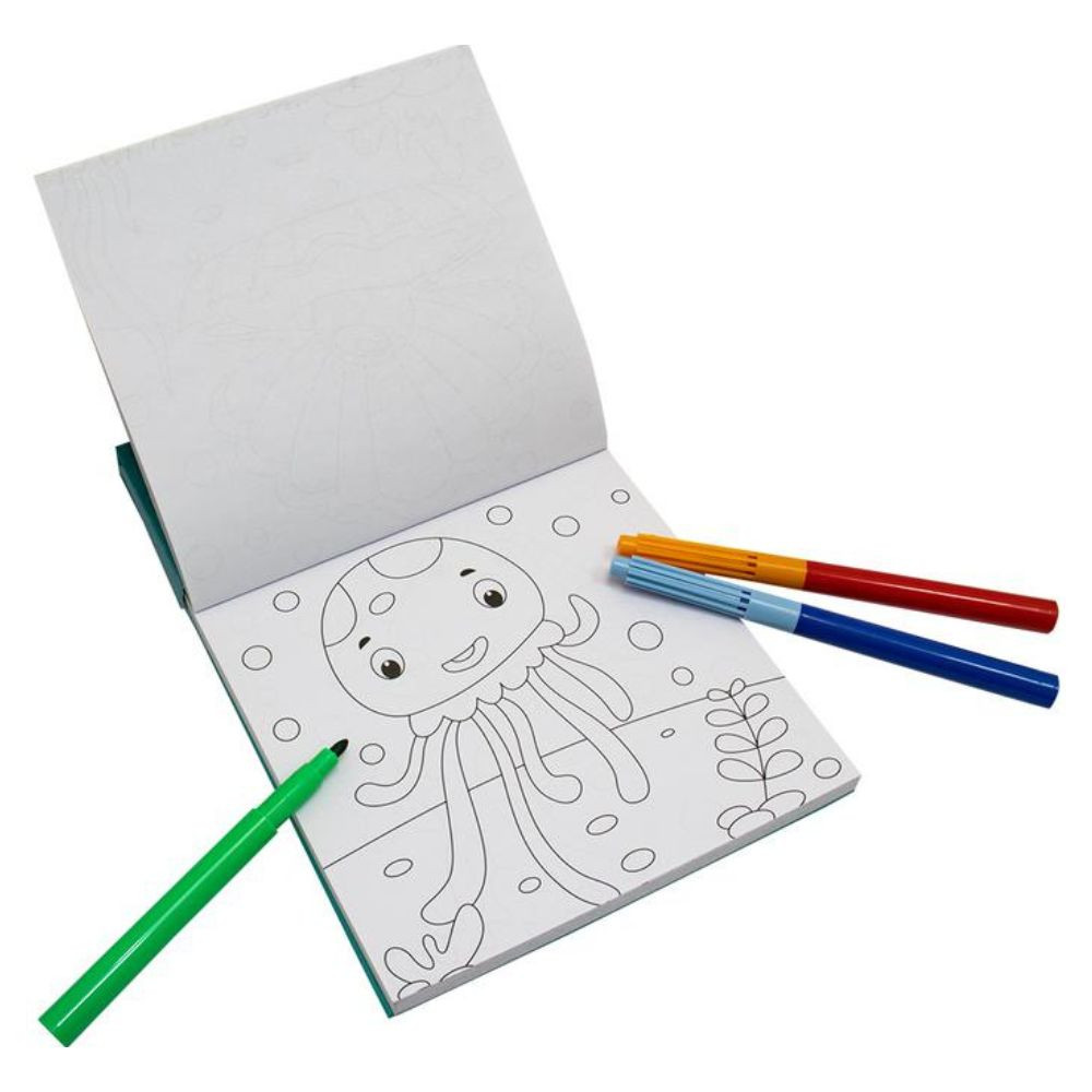 Livro Para Colorir Kit Mágico Oceano