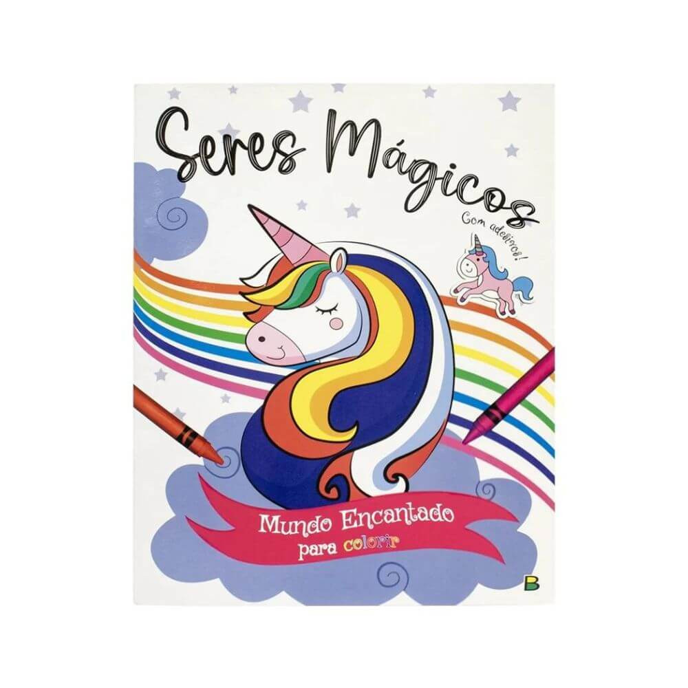 Livro Para Colorir Mundo Encantado Seres Mágicos