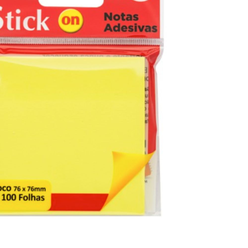 Bloco Adesivo Amarelo Neon Molin- 100F