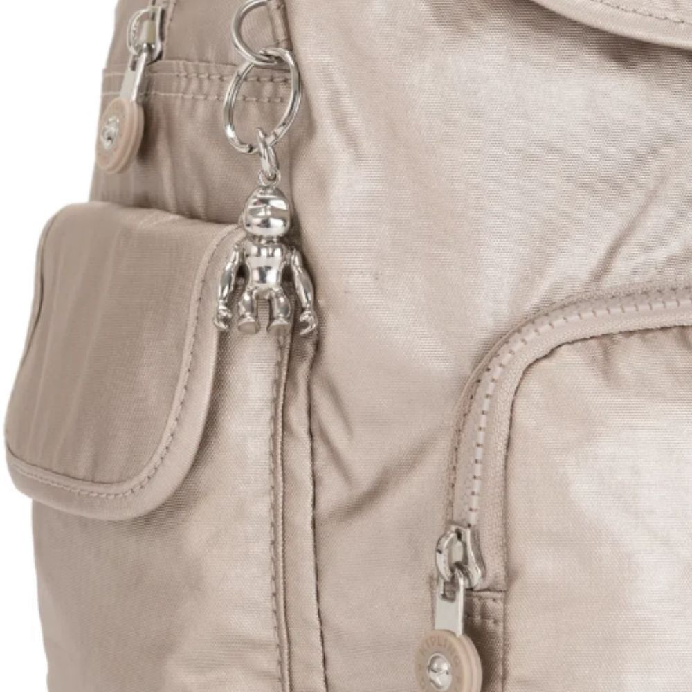 Mochila Kipling City Pack S Metallic Glow 13L