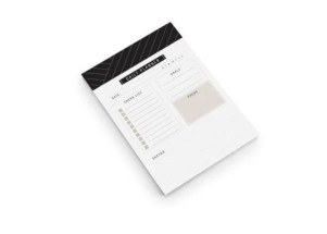 Bloco Planner Diário Organizador A5 Noir c/ 30 Folhas