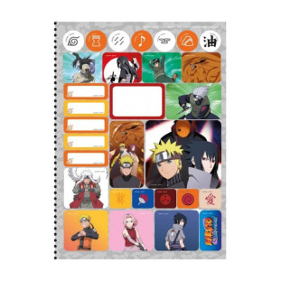 Caderno Naruto Universitário 10 Matérias São Domingos Laranja