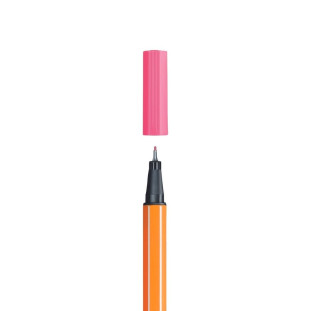 Caneta Stabilo Fine Pen Point 88 Tons de Rosa e Roxo