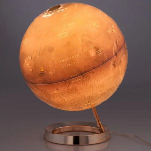 Globo Terrestre Decorativo Iluminado Marte 30cm