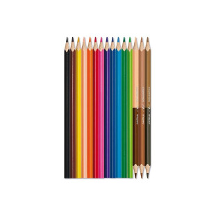 Lápis De Cor Maped Color Peps Caixa com 12 Cores + 3 Lápis Duo