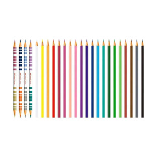 Lápis De Cor Faber Castell 20 Cores + 4 Bicolores