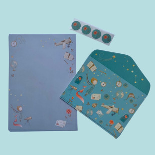 Papeis de Carta Kit com Envelopes Pequeno Principe La Palomita