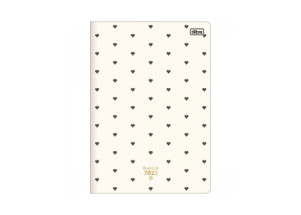 Agenda Planner 2025 Mensal Grampeado Tilibra West Village Coração 178mm x 254mm