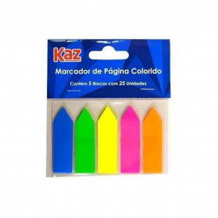 Marcador de Página Colorido Neon 25F Kaz