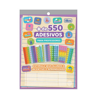 Cartela de Adesivos Decorados p/ Professores c/ 550 unidades