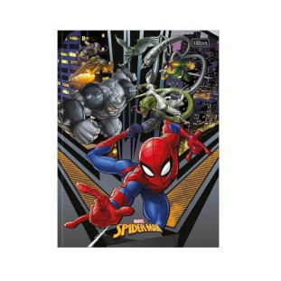 Caderno Brochurão Spider Man Tilibra 80F Homem Aranha Vilões