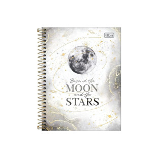 Caderno Colegial 1 Matéria 80 Folhas Magic Tilibra Moon Star