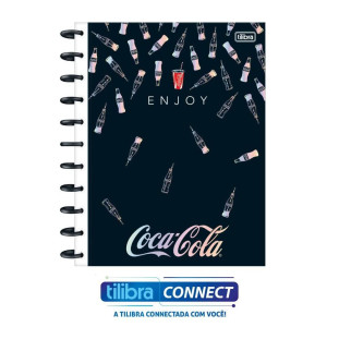 Caderno De Discos Tilidisco Tilibra Connect Coca-Cola 10 Matérias