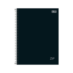 Caderno Universitário 1 Matéria 80F Zip Preto Tilibra