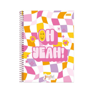 Caderno Universitário 10 Matérias Joyful Foroni Oh Yeah
