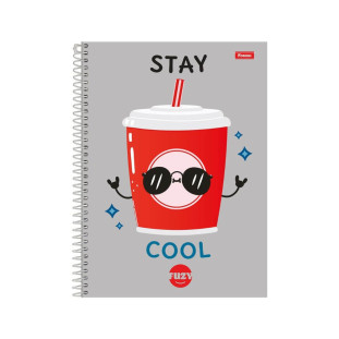 Caderno Universitário 10 Matérias 160F Fuzy Foroni Stay Cool