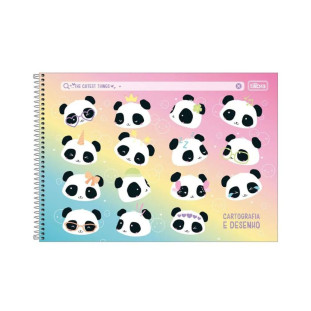 Caderno Cartografia E Desenho Panda Lovely Friend Tilibra The Cutest
