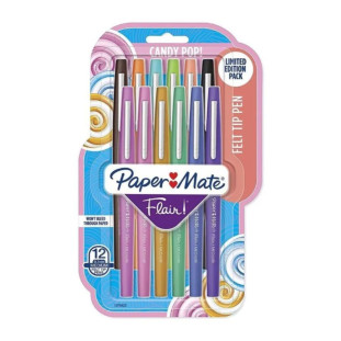 Caneta Flair Candy Pop PaperMate Blister c/ 12 cores