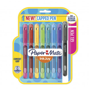 Caneta Gel InkJoy PaperMate Blister c/ 8 cores