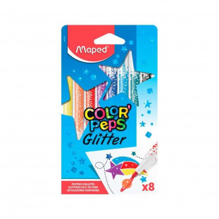 Canetinha Hidrográfica Glitter Maped Color Peps 8 Cores