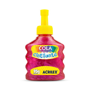 Cola Cintilante Acrilex 95G Pink
