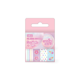Fita Adesiva Decorativa Mini Washi Tape Candy Tilibra