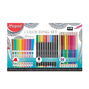 Kit De Desenho Maped Colouring Set Color Peps 33 Peças