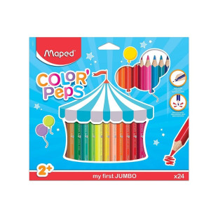 Lápis de Cor Maped Color Peps Jumbo 24 Cores